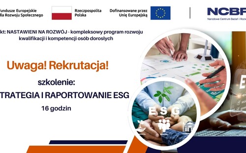 Szkolenie STRATEGIA I RAPORTOWANIE ESG
