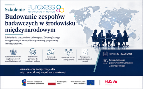 Szkolenie pn. „Budowanie zespołów badawczych w środowisku międzynarodowym”